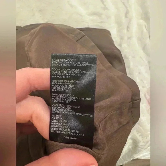 Free People Layla Faux Leather Miniskirt in Brownstone - Picture 4 of 7